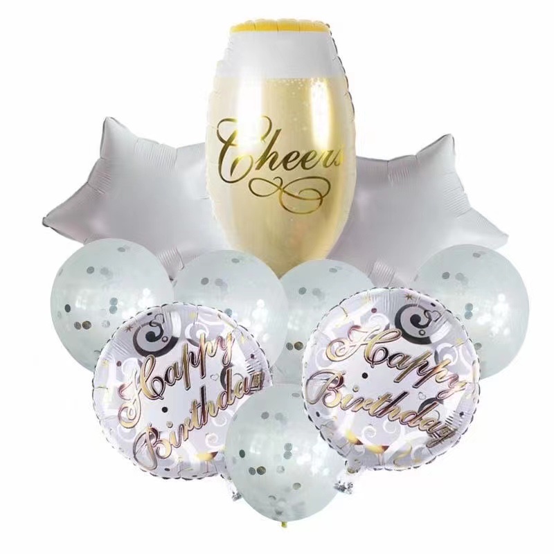 酒瓶组合10件套装铝膜气球 生日派对节日婚庆各种活动装饰用品 多款可选 可订做详情5