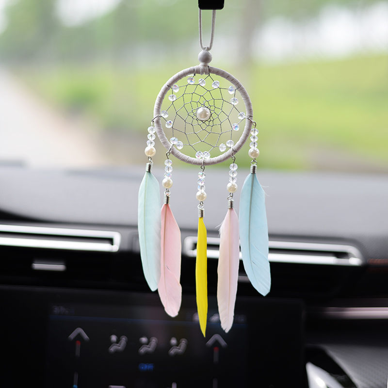 羽毛捕梦网挂件，车挂，钥匙扣，欧美风详情图5