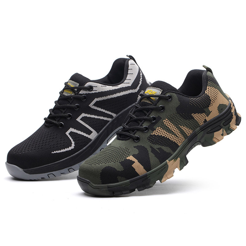 劳保鞋 防砸防刺穿男钢包头透气工作防护鞋 夏季工地安全鞋 详情4