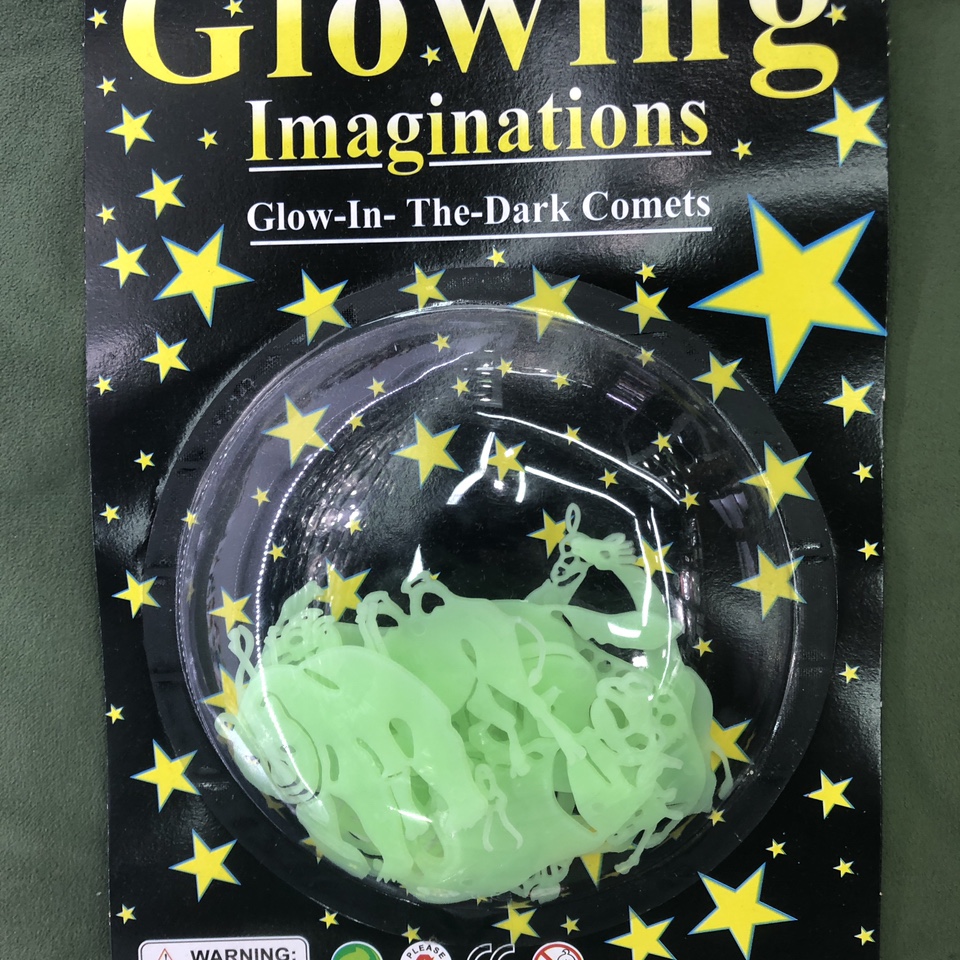 夜光贴圆吸卡动物贴片