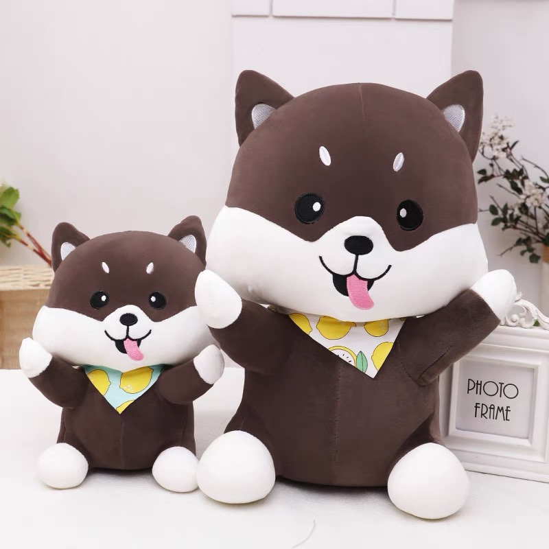 Scarf fruit Husky throw pillow stuffed toy
