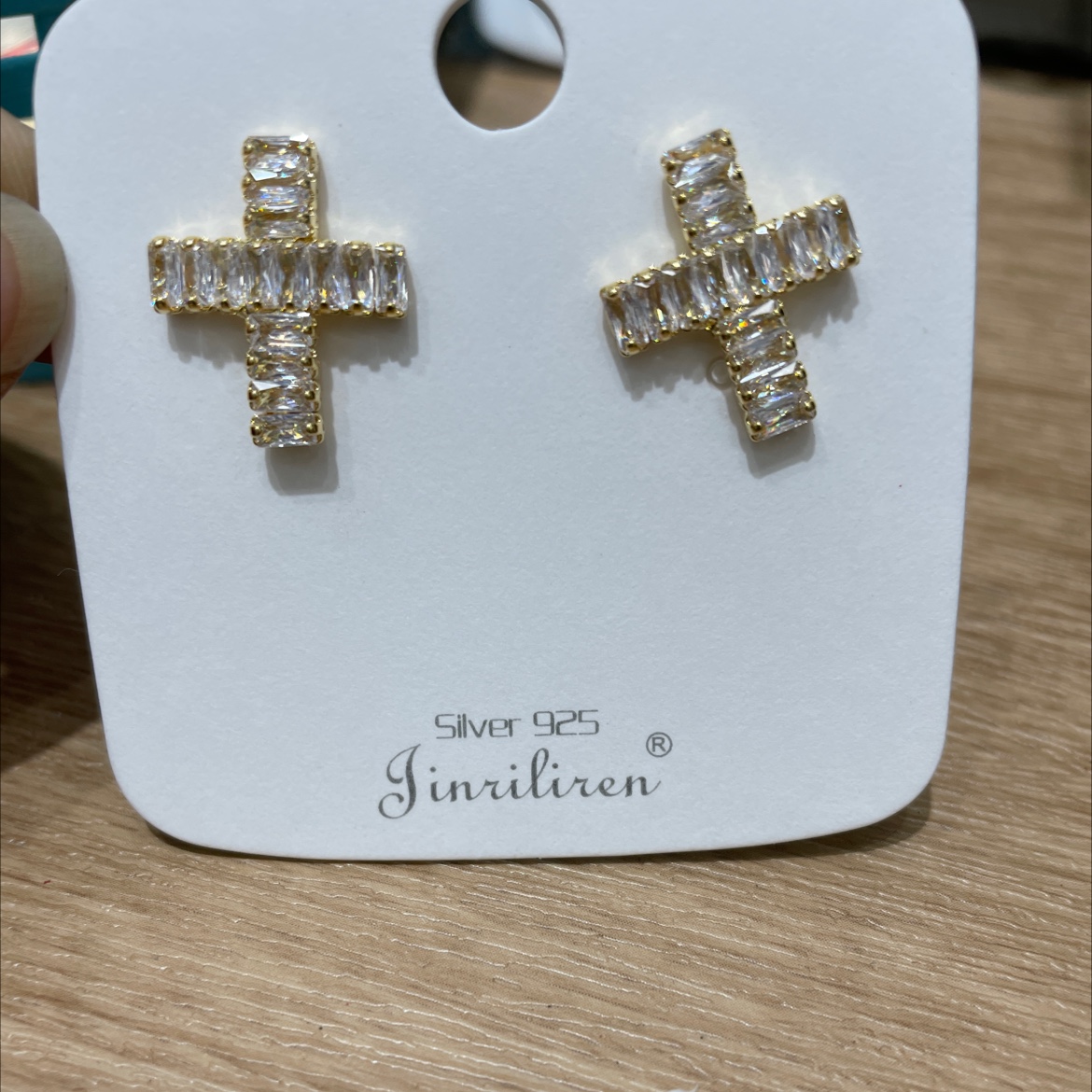 Today beauty Korean earrings fashion zircon Mosaic style geometric graphics creative
