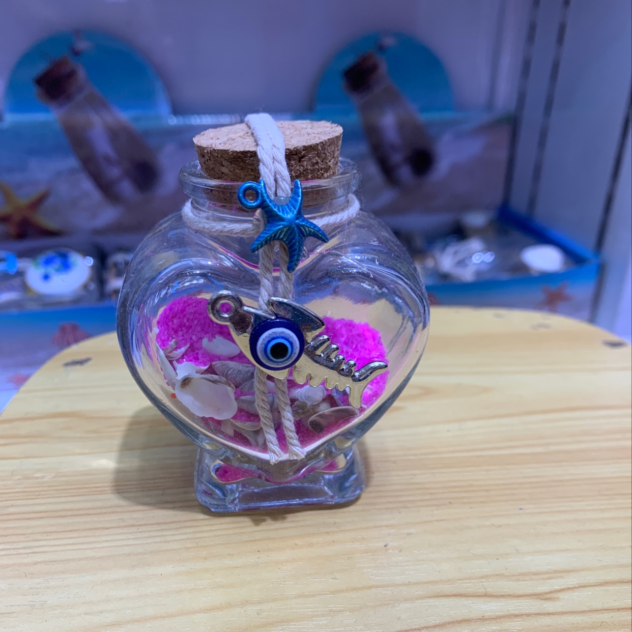 华珍工艺玻璃瓶漂流瓶爱心瓶6工艺品礼品摆件旅游纪念品1厂家直销