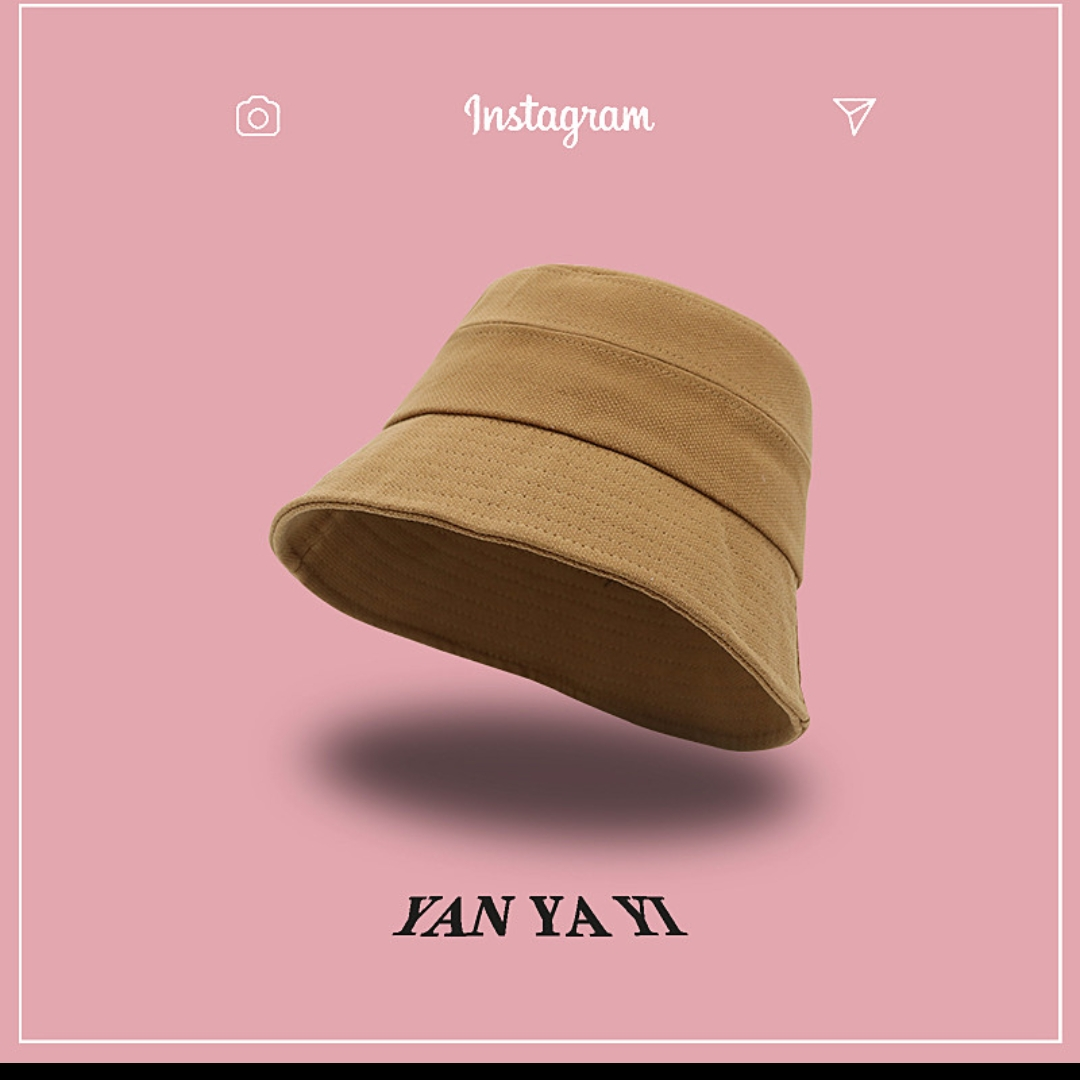 Black hat women spring summer day simple fisherman hat everything casual bucket hat personality mask sunscreen basin hat 68