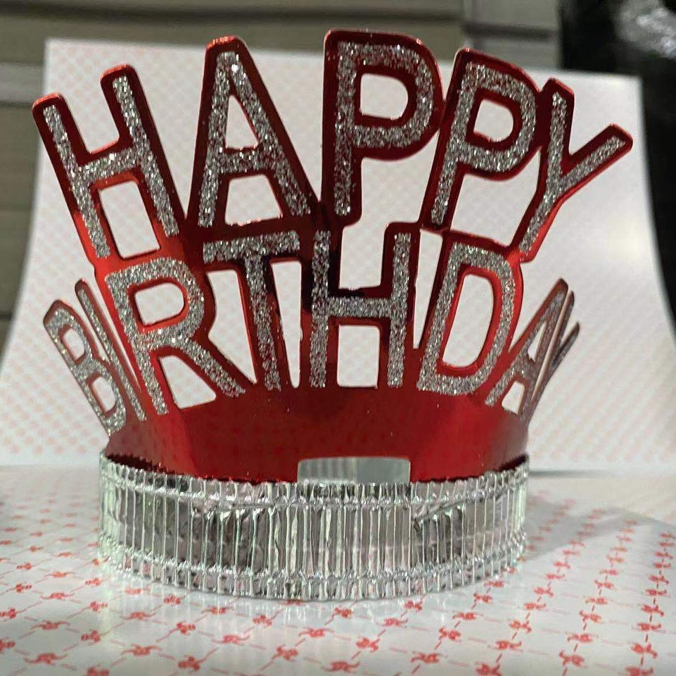 Birthday plastic cap