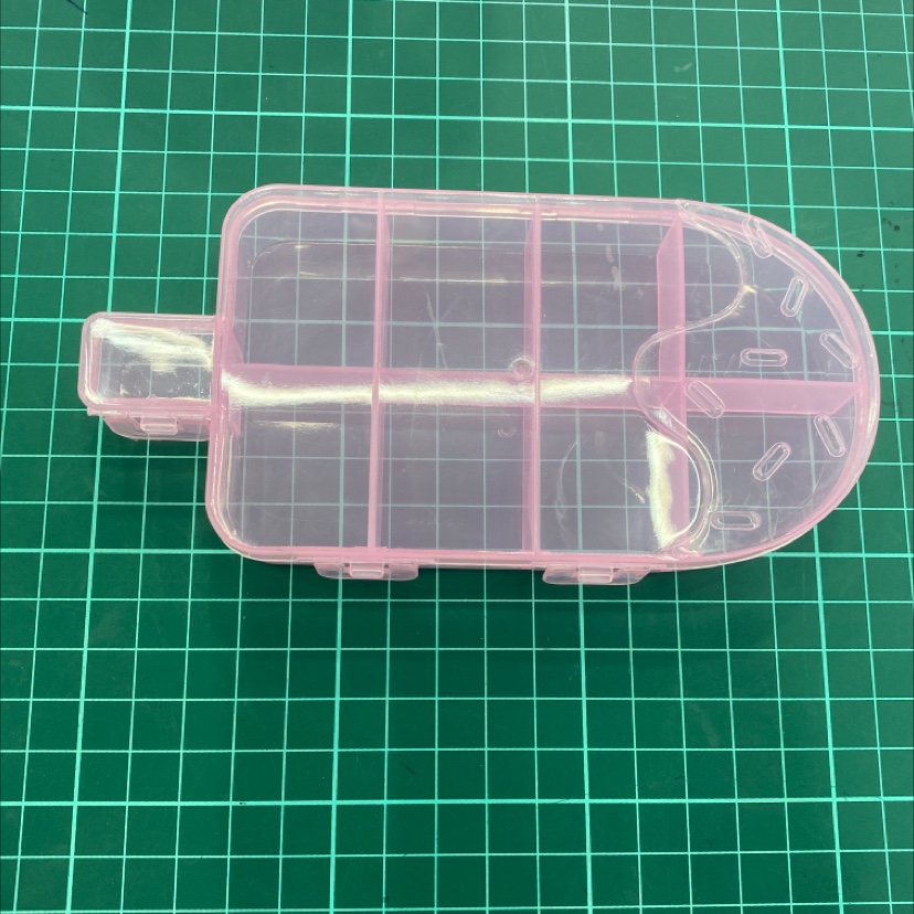 Pink ice cream box handy