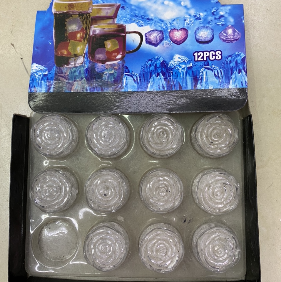 Rose ice cubes