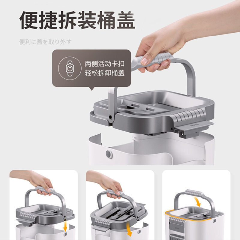 刮刮刮拖把家用刮刮乐拖把桶办公懒人平板拖布桶自拎式旋转拖布