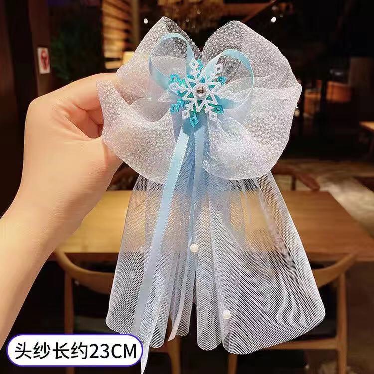 Elsa Little Princess Cartoon Fashion Hairpin Little Girl Cute Hair Clip Children's Headwear Hair Card Hairpin Headwear Aushoni 036 Offer Direct Supply