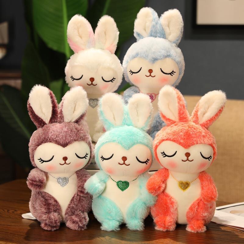 Boutique 8 inch claw machine doll doll doll plush toy Wedding Wedding shower doll set wedding gift rabbit