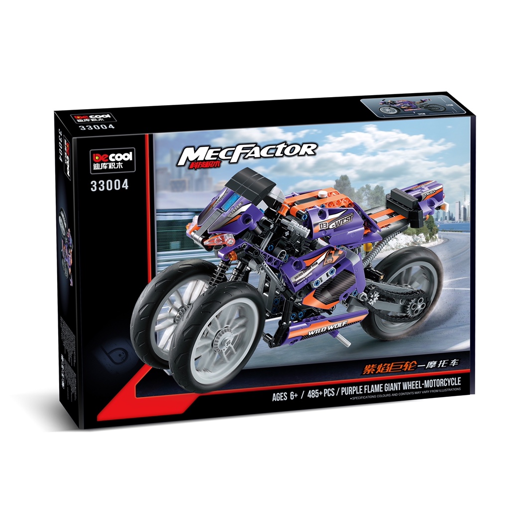 33004 Purple Flame Wheel - Motorcycle