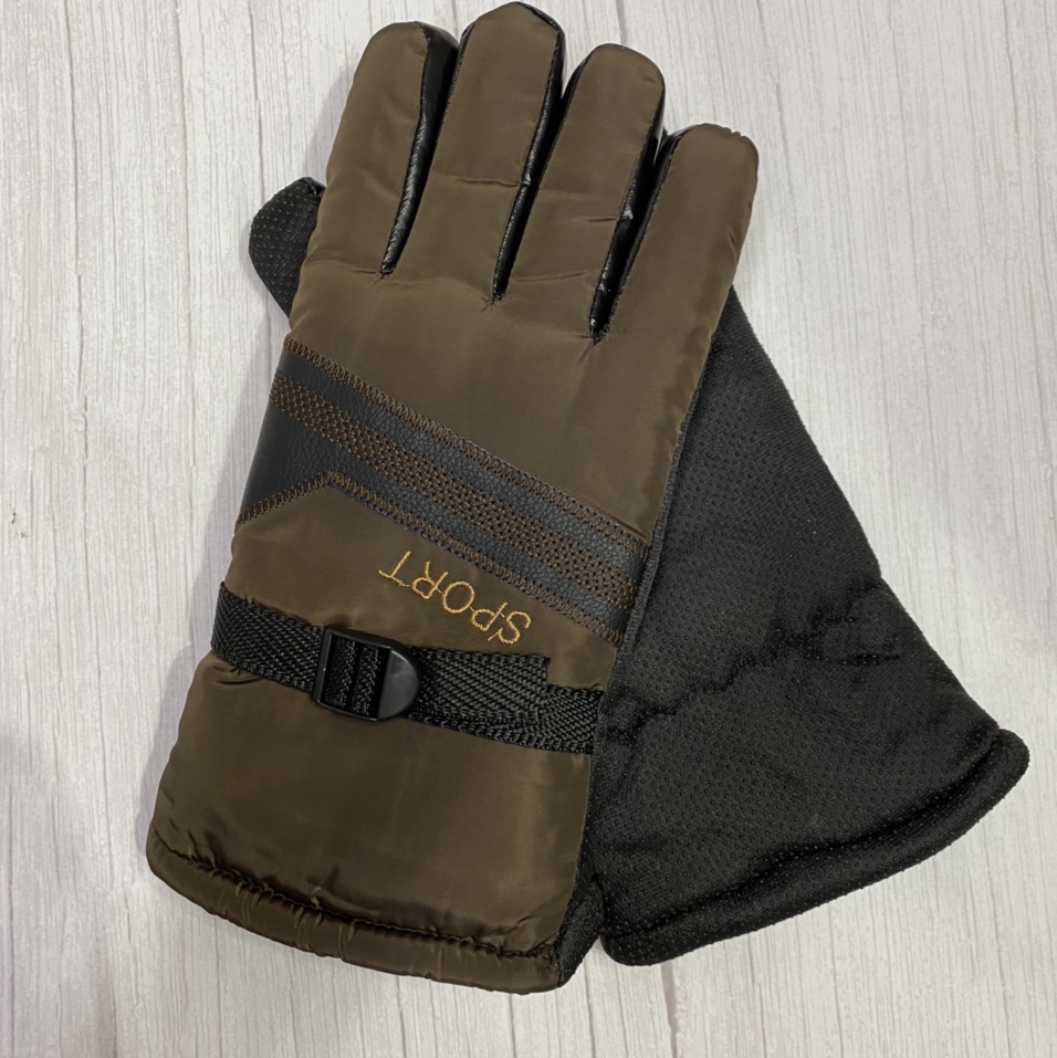 Ski gloves female winter lovely winter weather waterproof man riding electric motorcycle mountaineering thick cashmere cotton warm extended version
