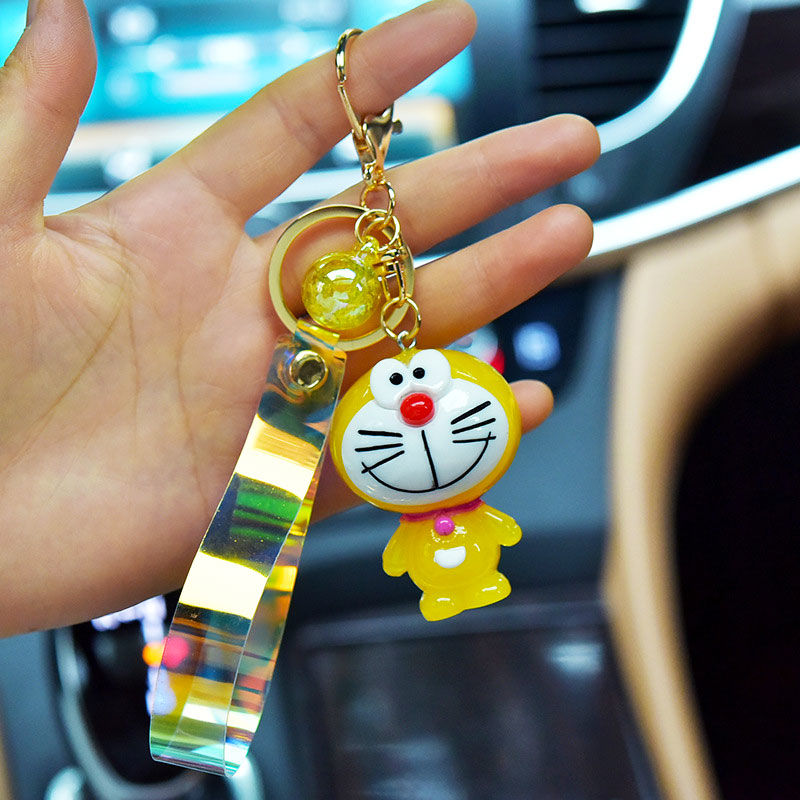 发光哆啦A梦钥匙扣锁匙扣可爱卡通女汽车钥匙链男女包挂饰小礼品详情图5