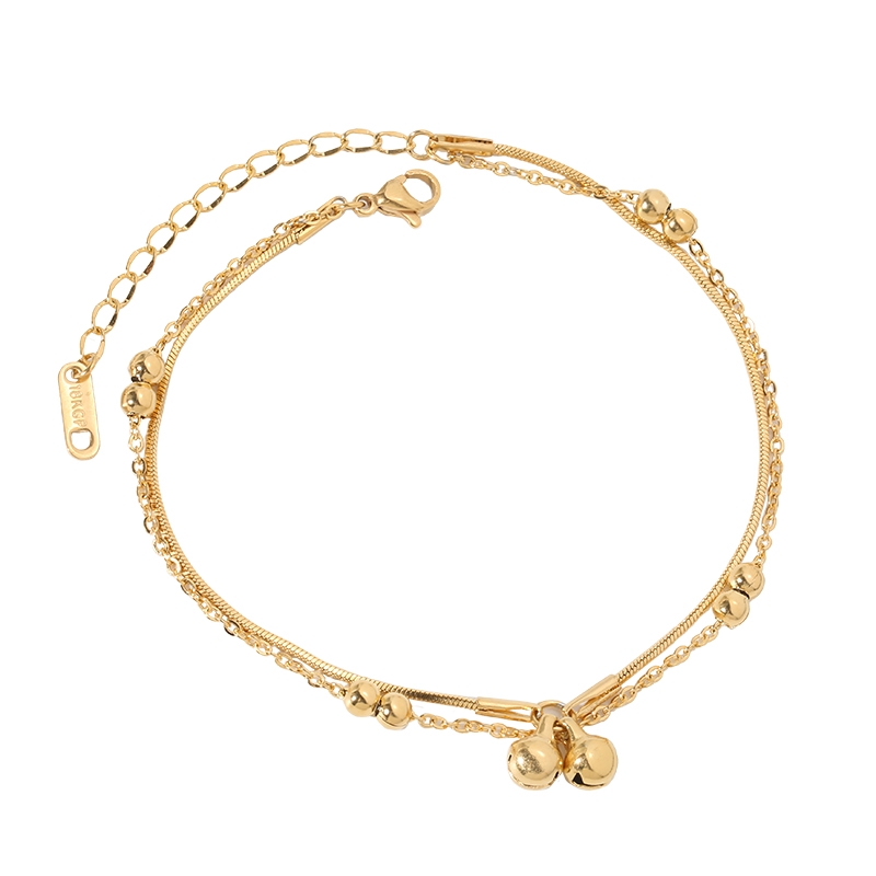 Niche design anklet female fashion network red splicing anklet simple light luxury temperament anklet 2021 new anklet 69