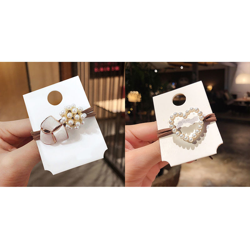 Dongdaemun hair tie, a simple and elegant female Internet celebrity hair band, ins bun hairstyle, chanel-style hair tie, leather band headwear, 22 detail image 8