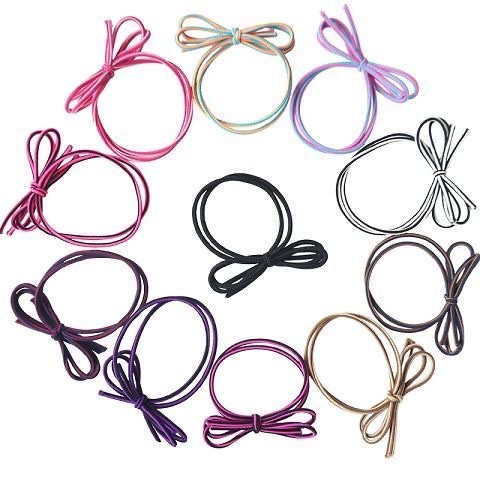 Korean style simple and fresh cartoon black hair tie, hair band, hair tie, rubber band, hair accessory for girls 11 details Picture