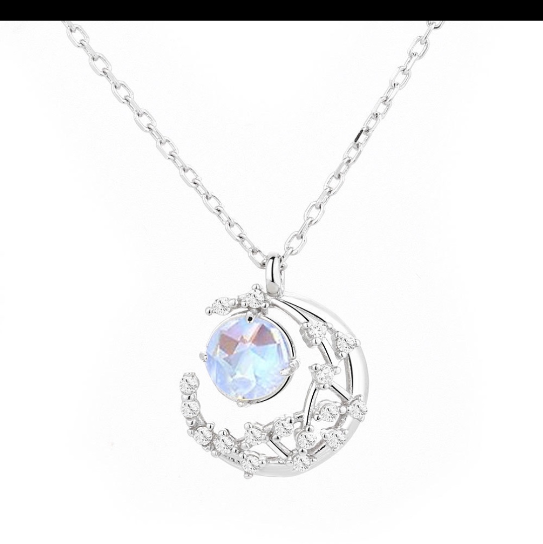 Upside down moon necklace