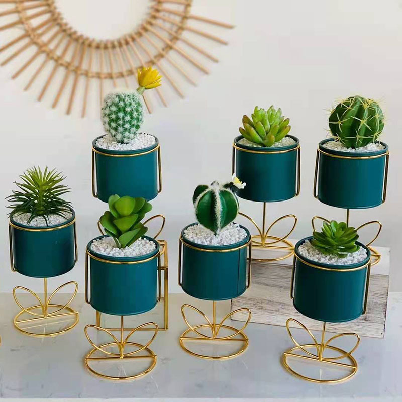 Artificial potted plant bonsai home decoration ornaments detail image 3