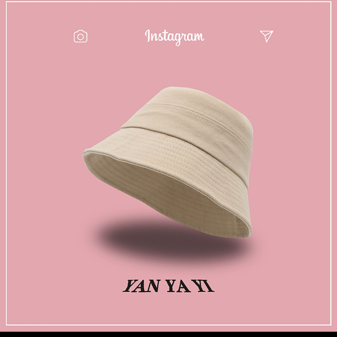 Black hat women spring summer day simple fisherman hat all casual bucket hat personality mask sun basin hat 67