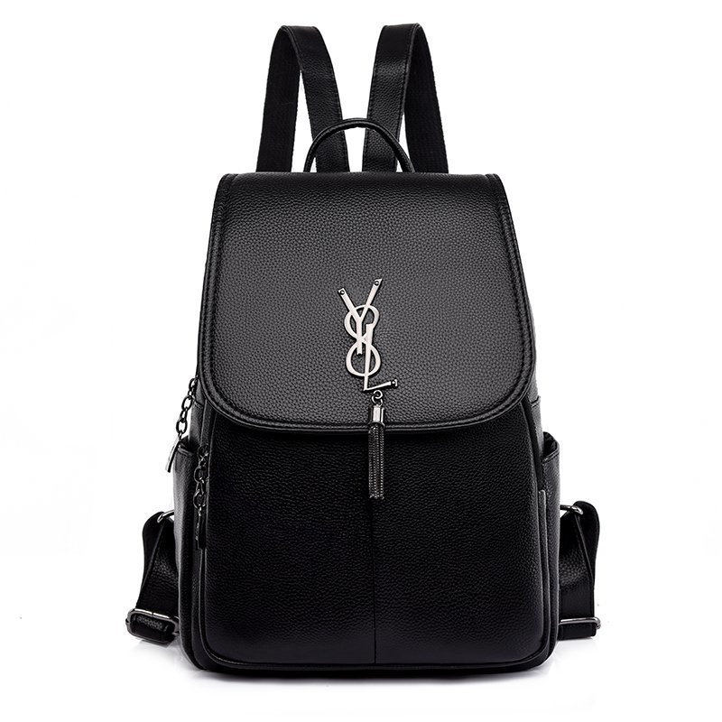 2021 new fashion Japanese and Korean leather women's backpack backpack Student schoolbag large capacity travel backpack 2