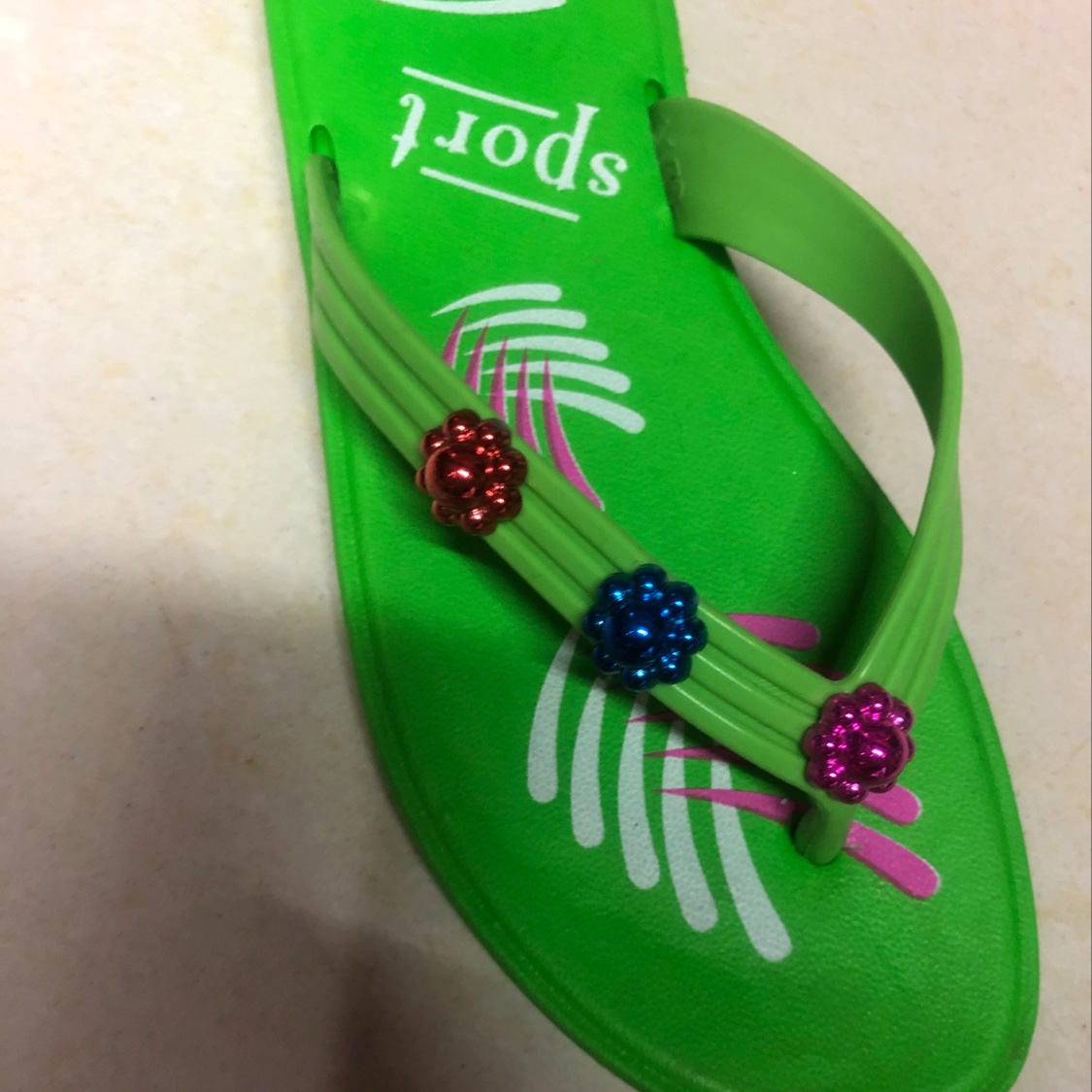 Summer flip-flops for women details Picture