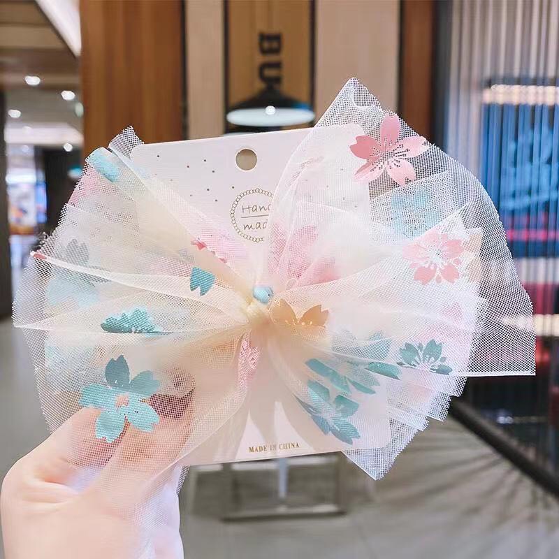Pink Mesh Little Princess Cartoon Fashion Hairpin Little Girl Cute Hair Clip Children's Headwear Hair Card Hairpin Headwear Aushanie 045 Offer Direct Supply