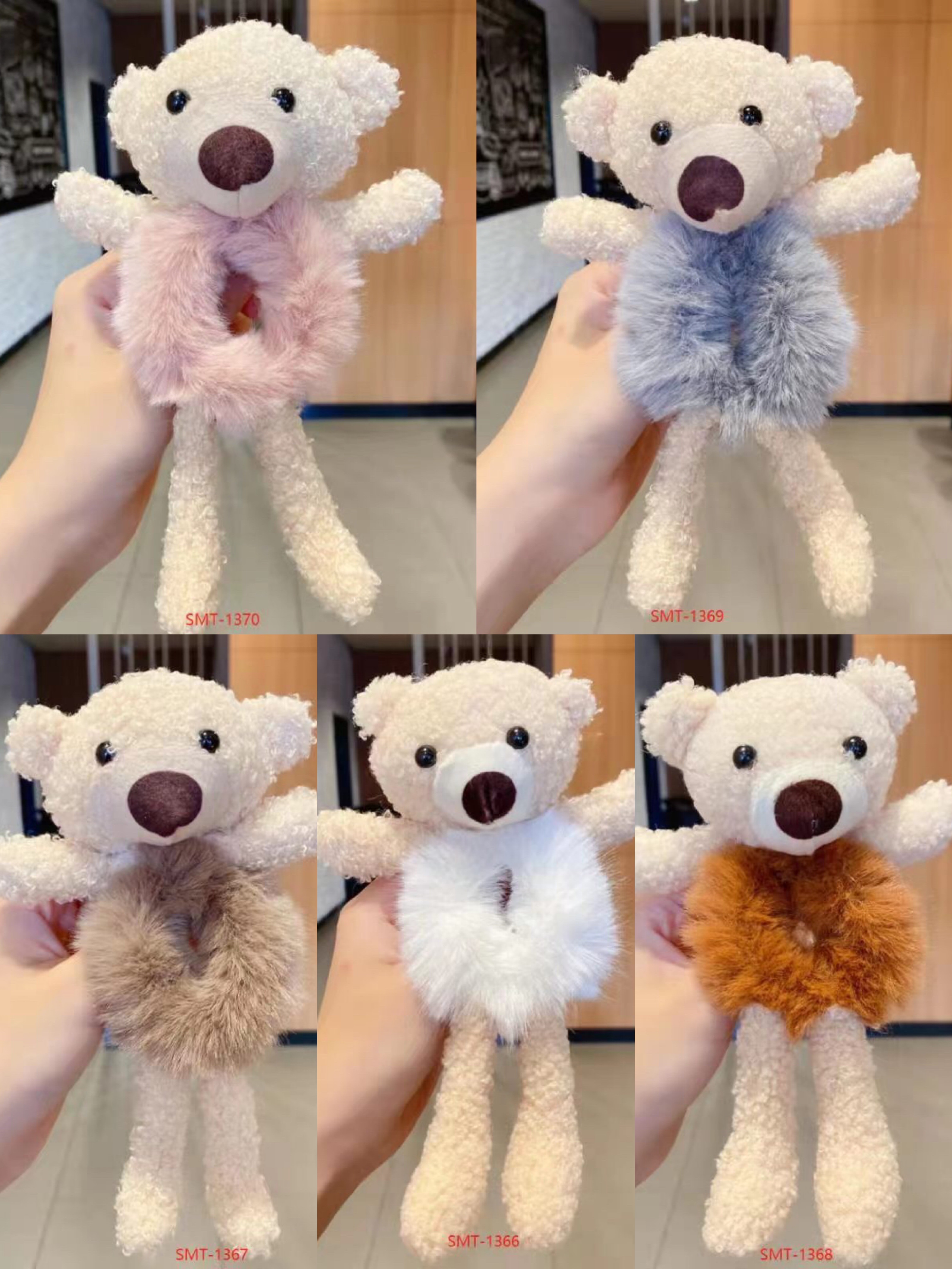 Little bear rabbit fur ring hair band Specification image