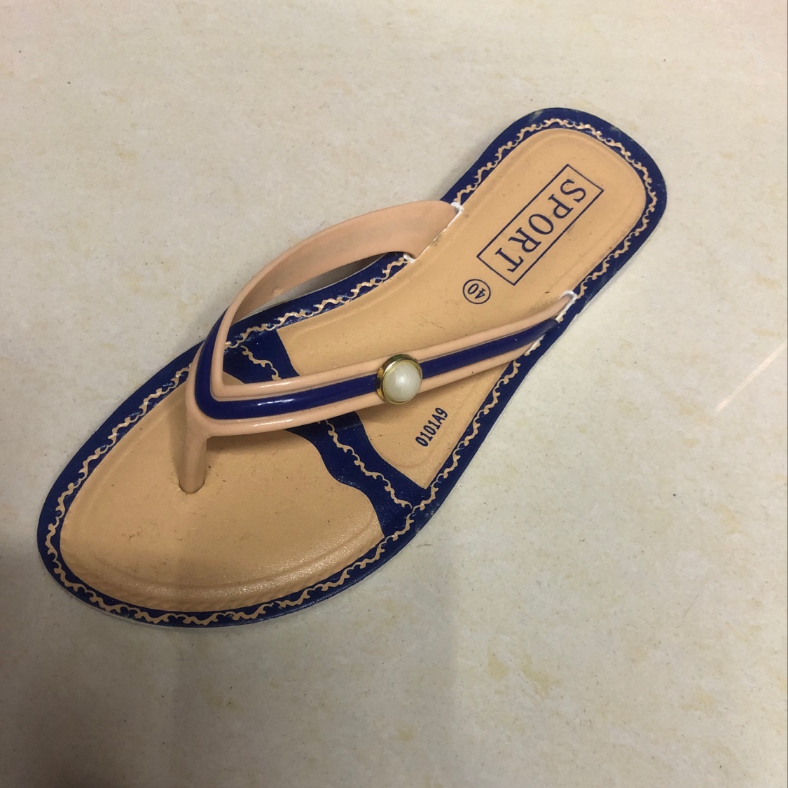 一粒珠女人字拖