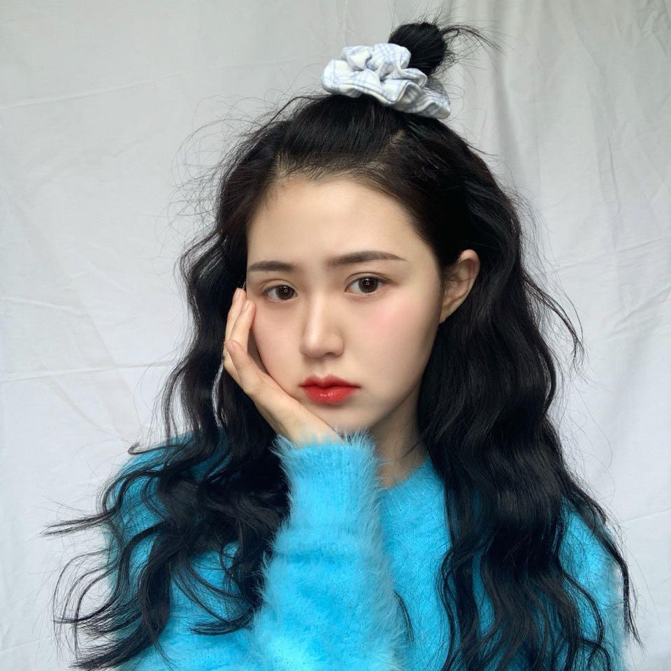 Spring and summer hair band, jk Colon School style uniform, girl's fat intestine hair band, ponytail, rubber band hair accessory, pig intestine head rope detail image 19