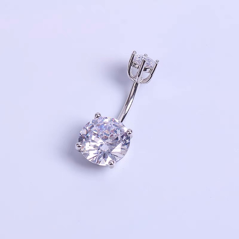 佳倩Bodypiercing肚脐钉脐环防过敏医用钢时尚穿刺饰品欧美性感女神个性女大锆石镶嵌产品图