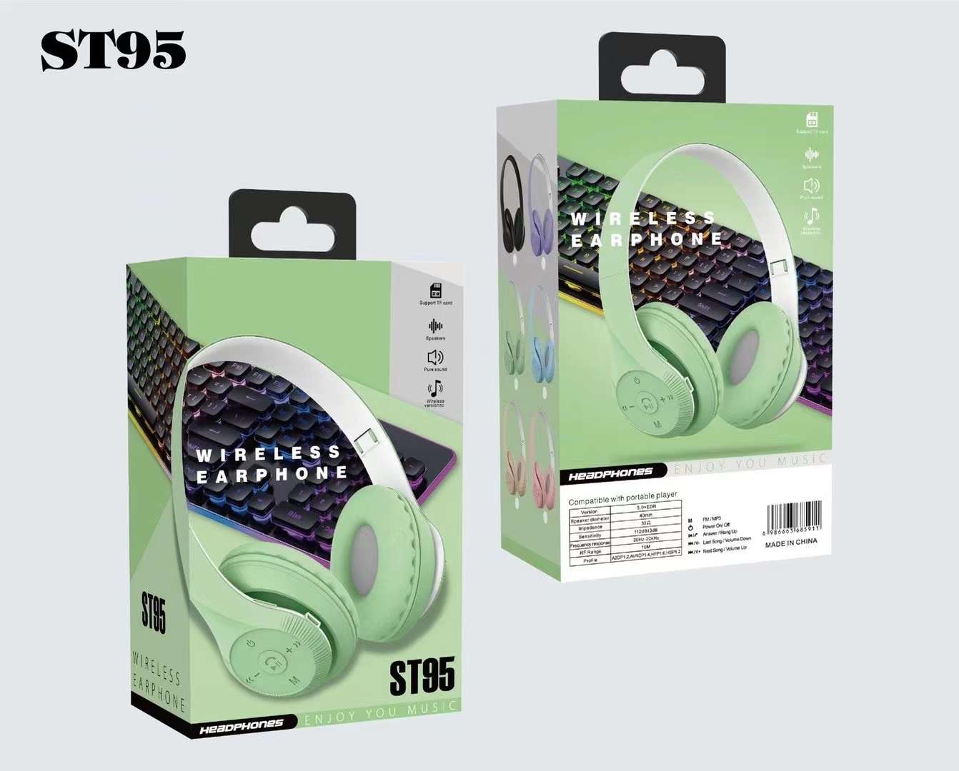 Guangdong Sogo headphones, over-ear Bluetooth detail image 4
