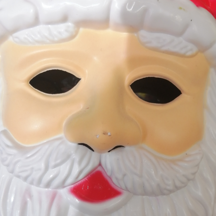 塑料圣诞老人面具万圣节玩具装扮批发详情图1