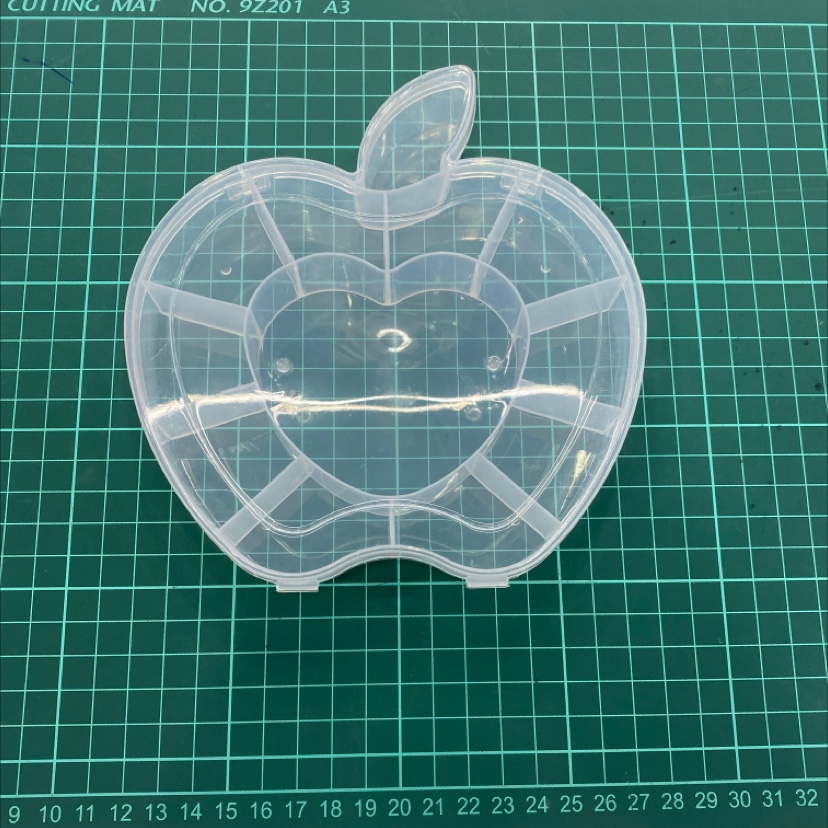 Circle box white apple handy