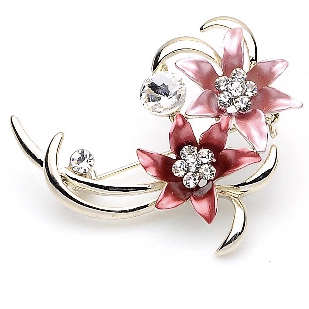 Popular floral brooches
