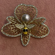 Little Bee Brooch Everything goes with top fashion trend Pearl Luxury accessories 10