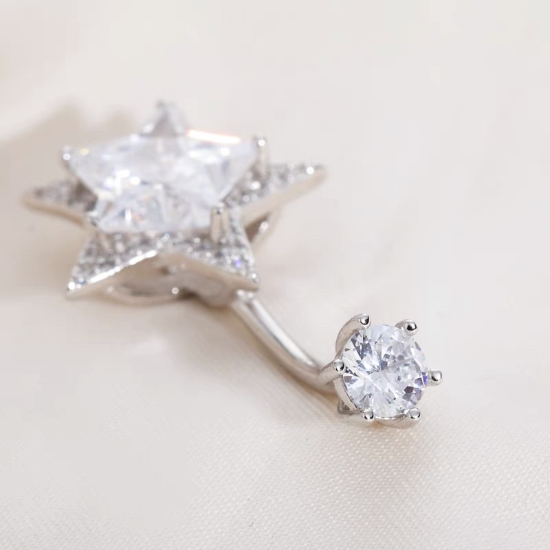 佳倩Bodypiercing肚脐钉脐环防过敏医用钢时尚穿刺饰品欧美性感女神个性女五角星⭐️产品图