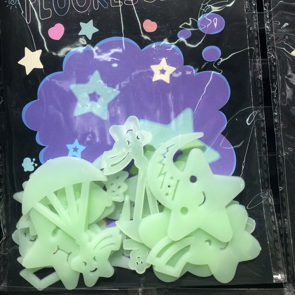 夜光贴云朵绿色