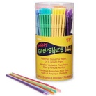 厂家直销144支彩色画笔栽毛笔塑料画笔筒刷