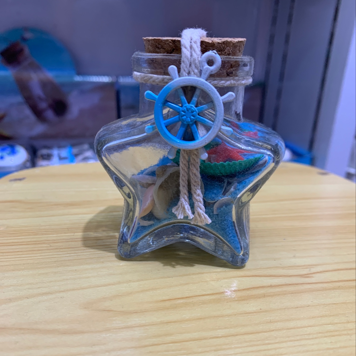 Huazen craft botella de vidrio botella de deriva botella de cinco estrellas 9 artesanías y regalos y objetos de recuerdo de viaje 1 venta directa de fábrica