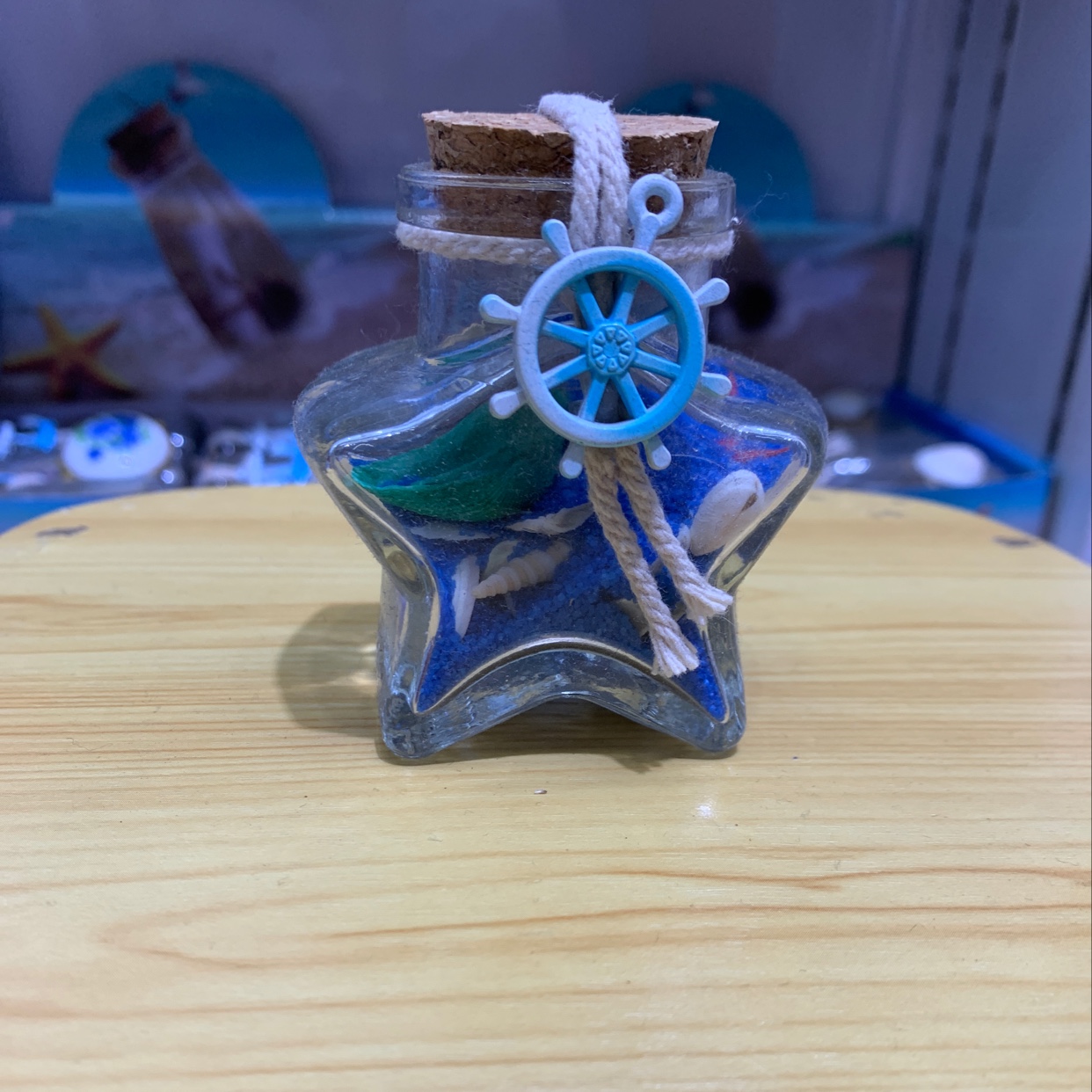 Huazen craft glass bottle drifting bottle 5 star bottle 12 artesanías regalos y regalos regalos recuerdos de viaje 1 venta directa de fábrica