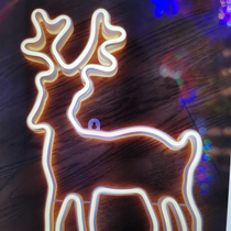 A deer with a lamp