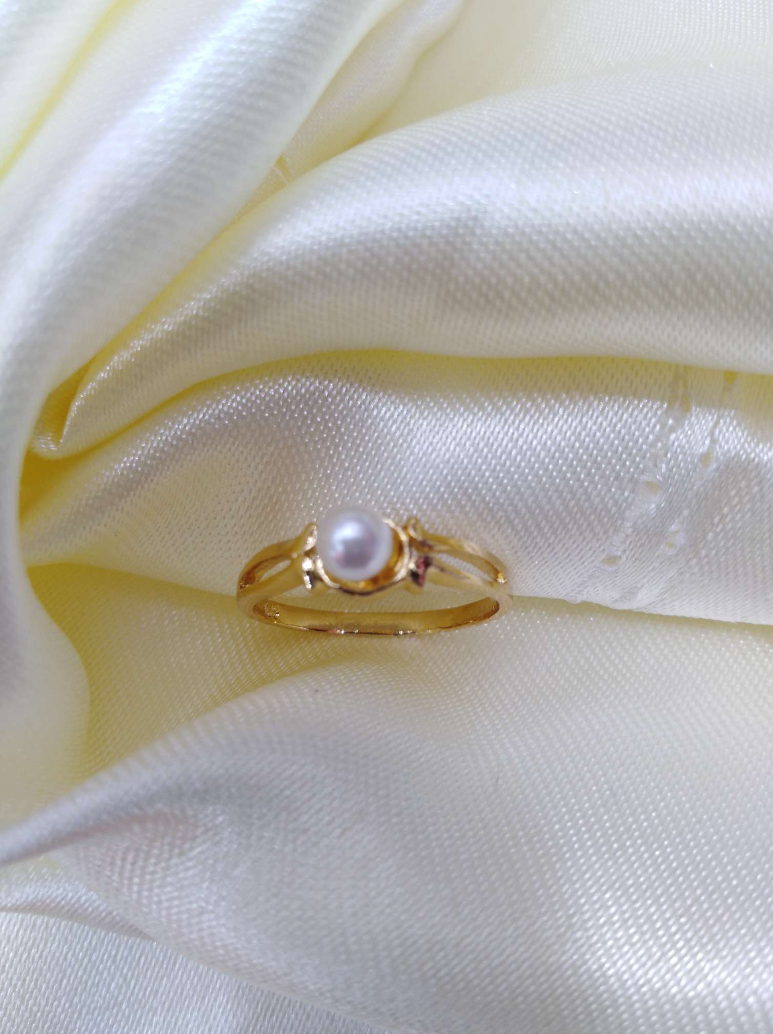 Trendy and fashionable pearl ring for Little girls 13 detail image 1