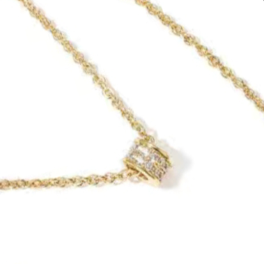 188女士夏款纯铜简约甜美2021年新款小众轻奢气质百搭项链