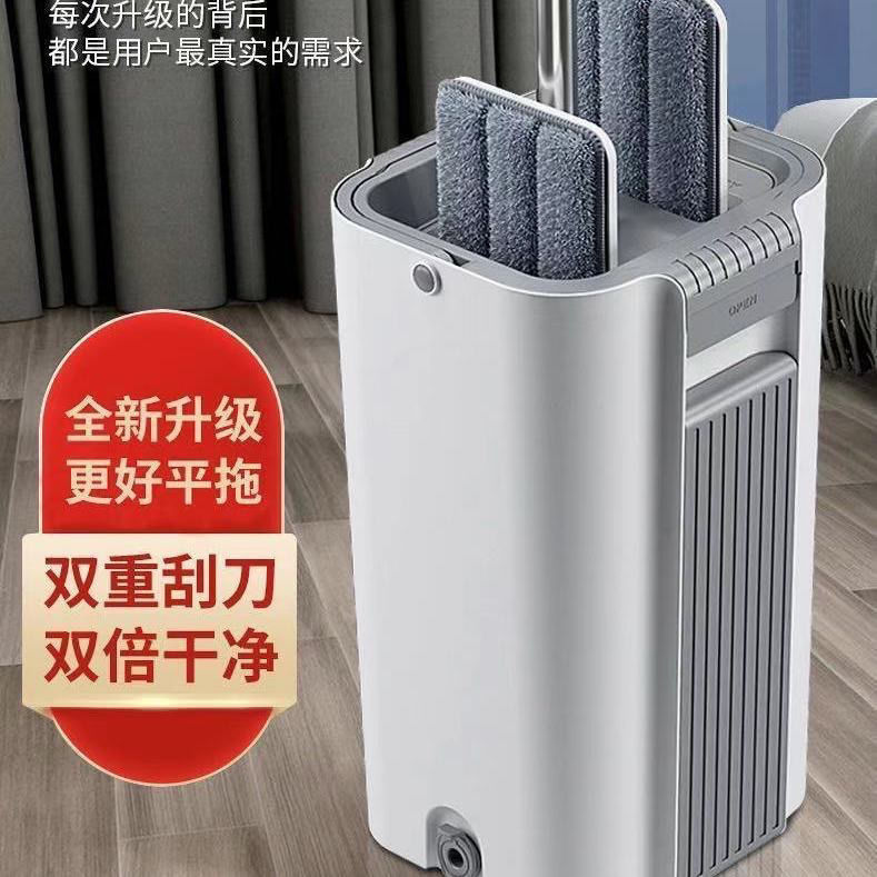 刮刮刮拖把家用刮刮乐拖把桶办公懒人平板拖布桶自拎式旋转拖布