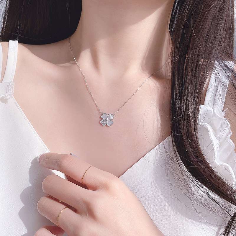 119女士夏款纯铜简约甜美2021年新款小众轻奢气质百搭项链细节图