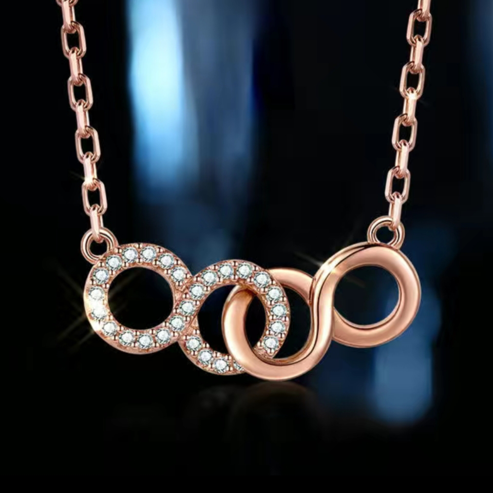 "161 Ladies' Summer Pure Copper Simple and sweet 2021 New Niche light Luxury Style Versatile Necklace.