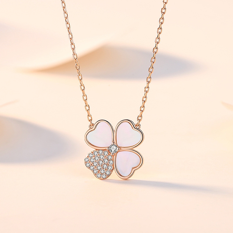 119女士夏款纯铜简约甜美2021年新款小众轻奢气质百搭项链详情图3