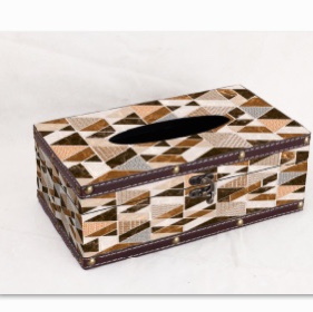 Printed vintage handmade tissue box