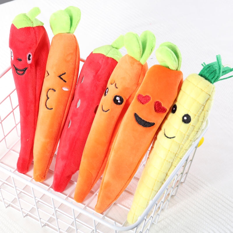 跨境款便携仿真植物果蔬乐园笔袋化妆包硬币包