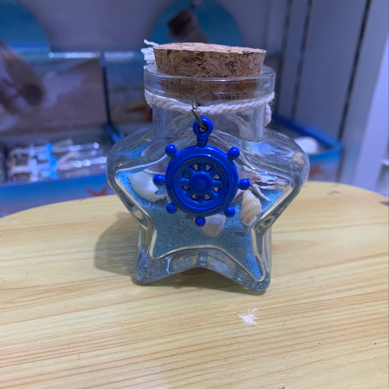 Huazen craft glass bottle drifting bottle 5 star bottle 12 artesanías regalos y regalos regalos recuerdos de viaje 1 venta directa de fábrica details Picture
